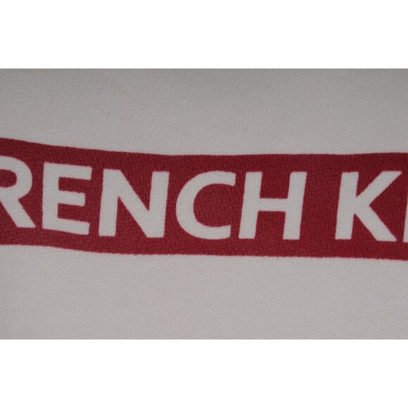 ba&sh Womens French Kiss Sweatshirt Medium US 2 White Side Zip Pullover Long - Picture 6 of 9